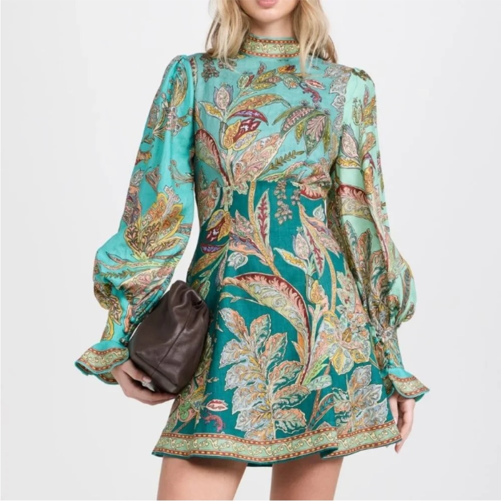 ALEMAIS Blue Franca Dress US 6